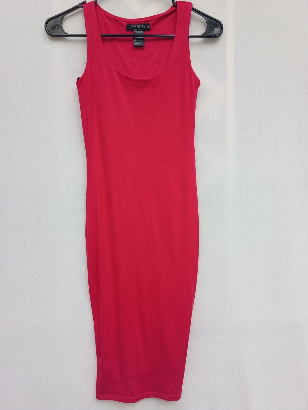 Joe & Elle Sleeveless Red-Pink Midi Tank Dress